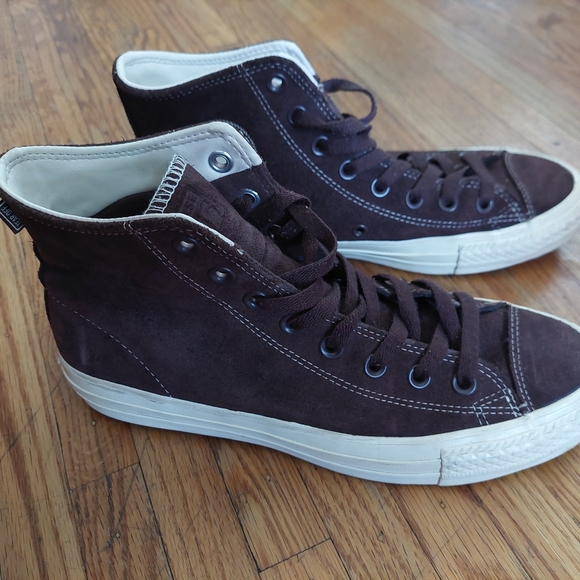 Converse Men's High-Top Sneakers - Brown Sz 7 Chuck Taylor Pro Suede     (Bag C) - Picture 8 of 8